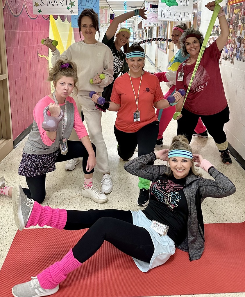 Crazy  ladies pretending  to exercise