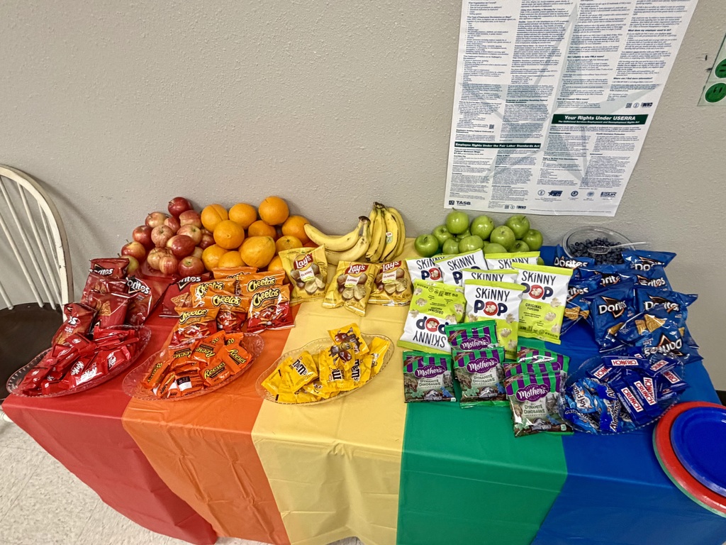 tables with snacks