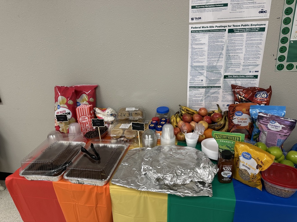 table with food