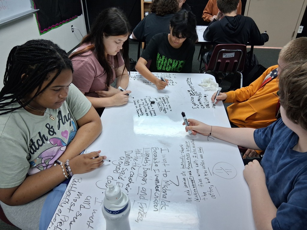 Students writing on table