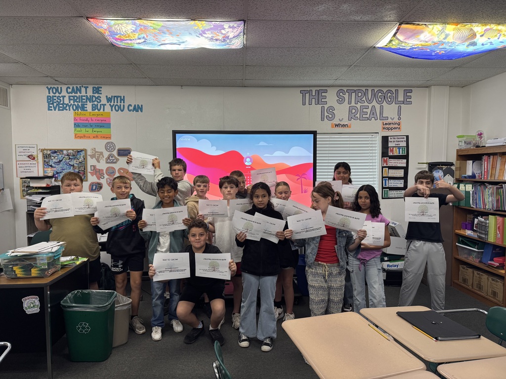 students with certificates