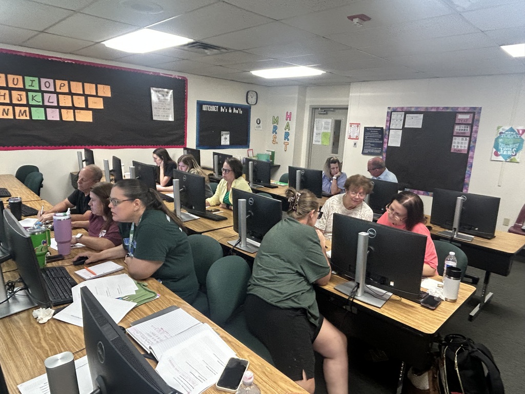 group of teacher discussing information