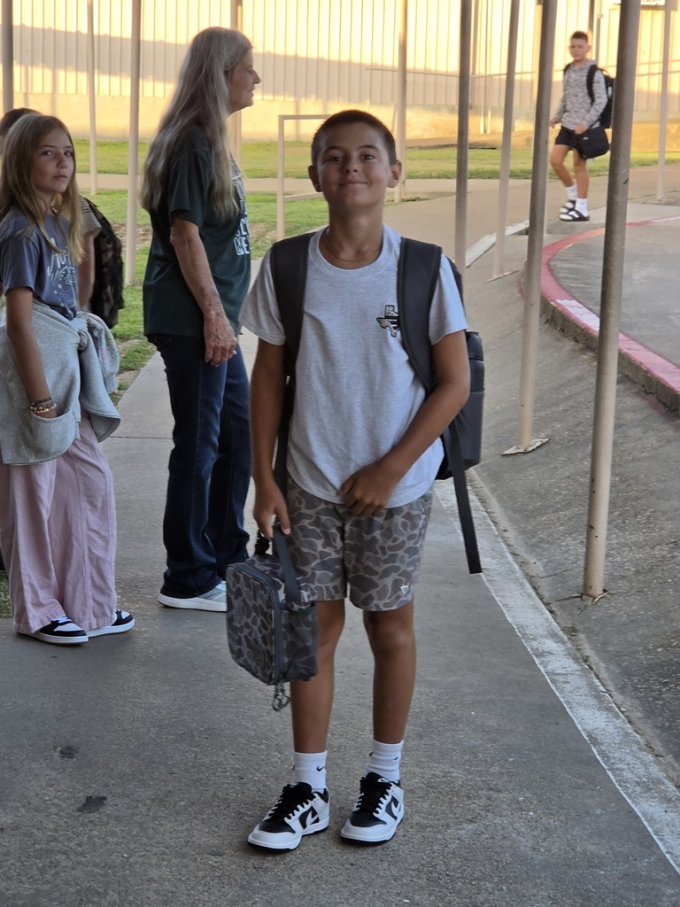 students walking inot school