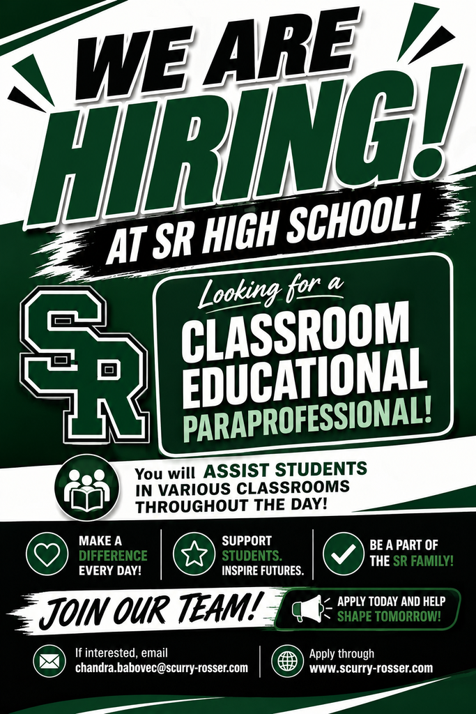 SRHS is hiring...