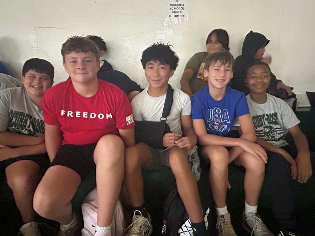 group of male students