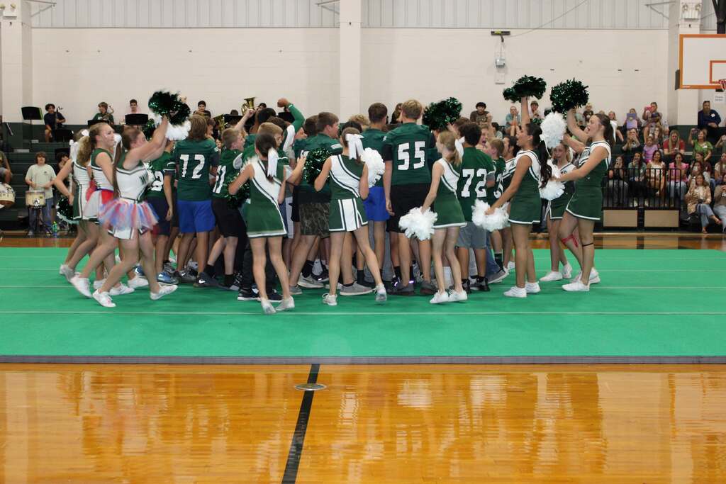 end of pep rally chant