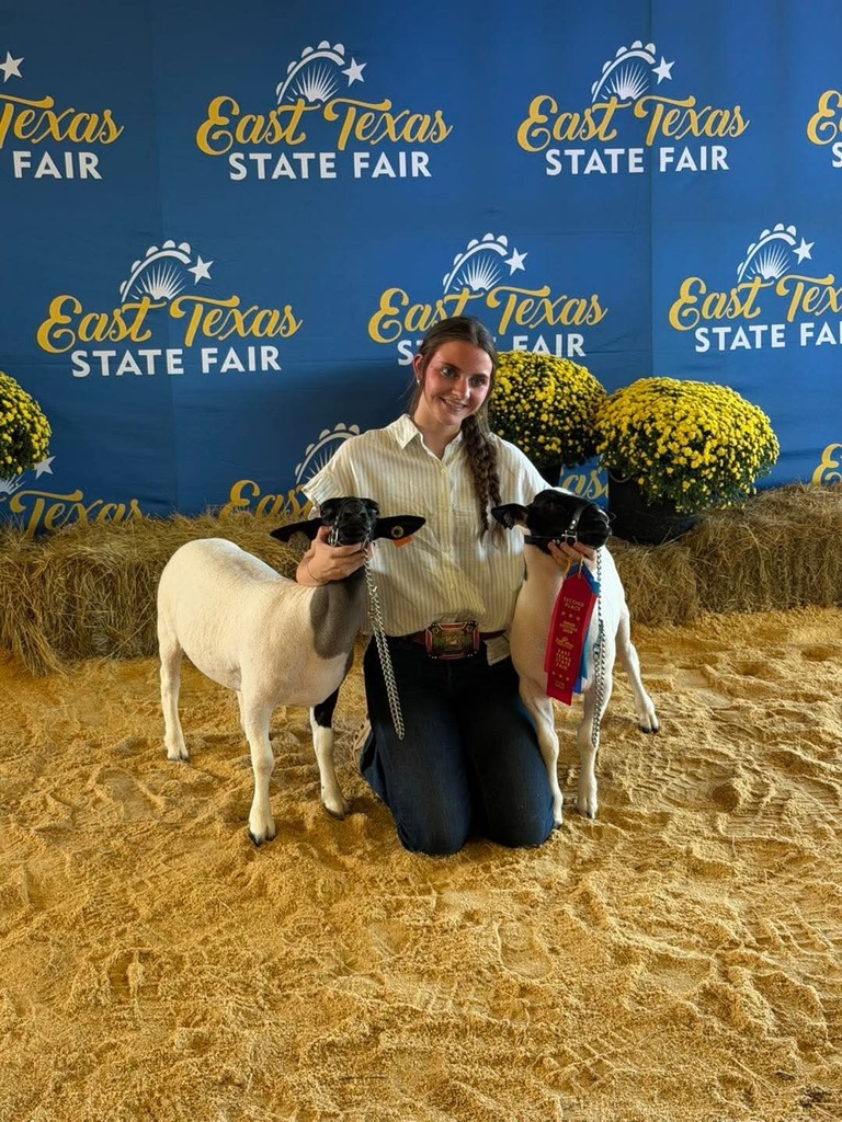 student with lambs