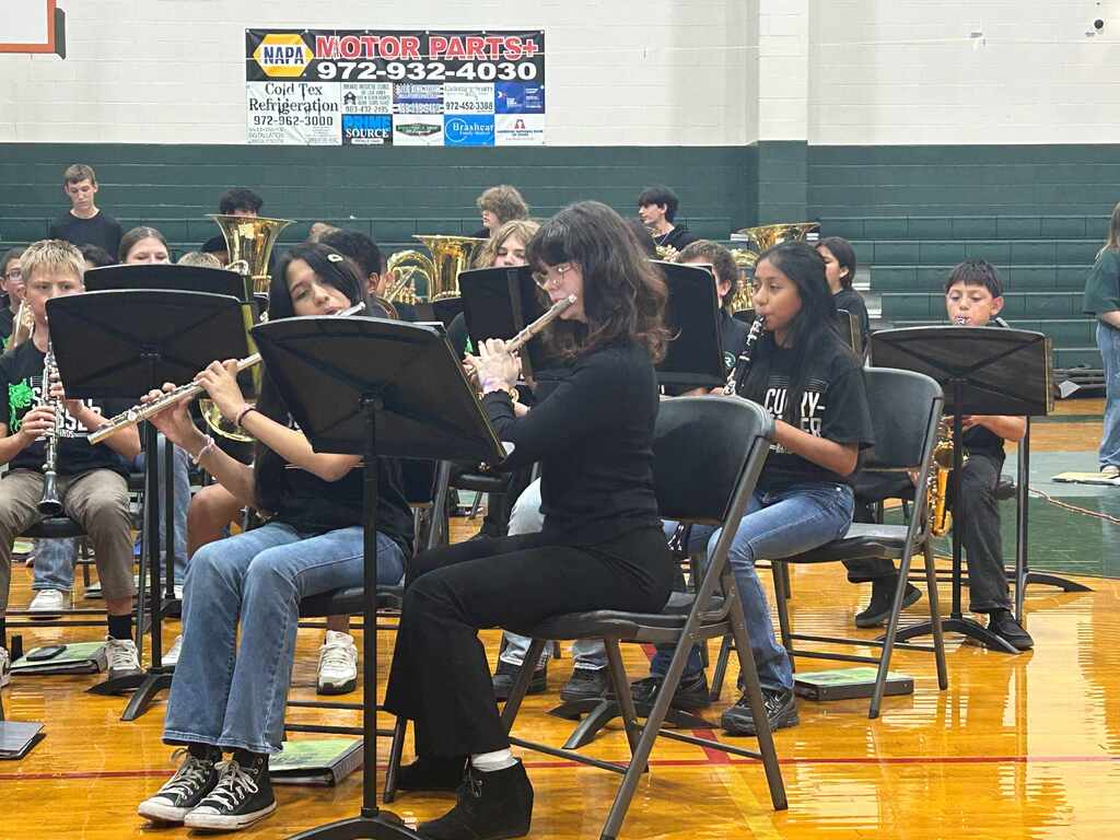 group photo of band students