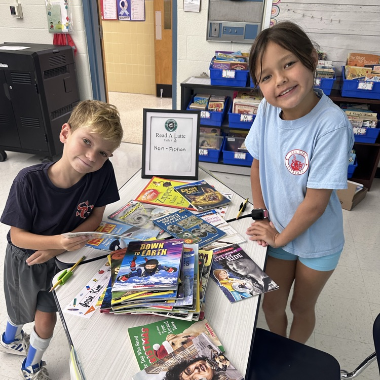 Third graders enjoyed a Starbooks Cafe to learn about all the different genres!