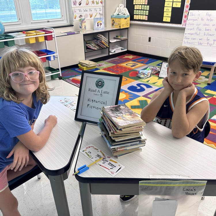 Third graders enjoyed a Starbooks Cafe to learn about all the different genres!