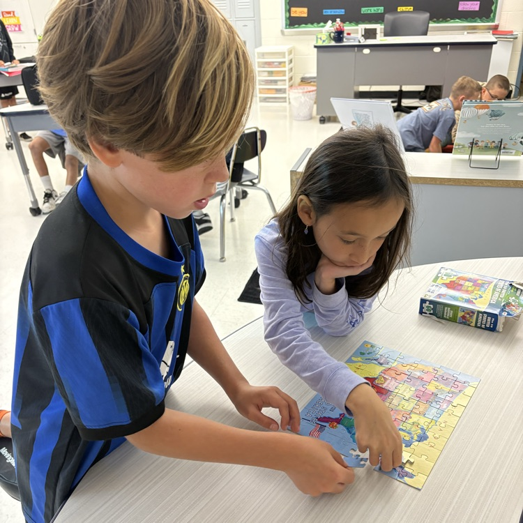 Fourth grade is mapping out the USA! From Alabama to Wyoming, we’re learning all 50 states one step at a time. 🇺🇸📚 #FutureGeographers #50States #4thGradeAdventures