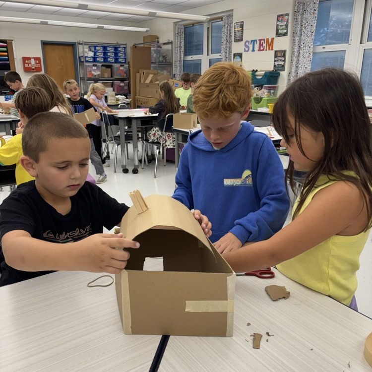 This week our second graders worked to engineer new homes for our friend, The Bad Seed! #designthinking