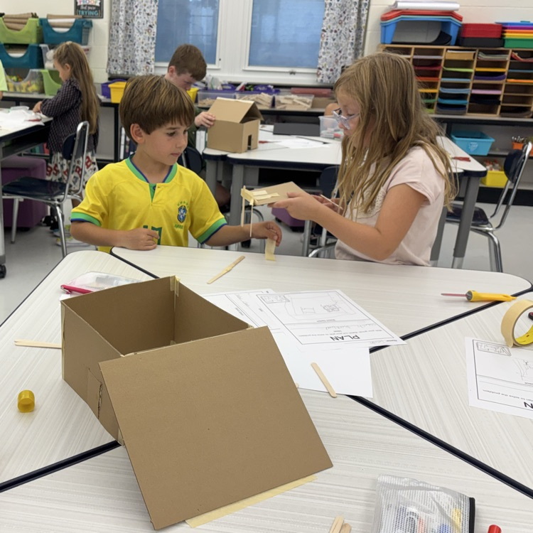 This week our second graders worked to engineer new homes for our friend, The Bad Seed! #designthinking