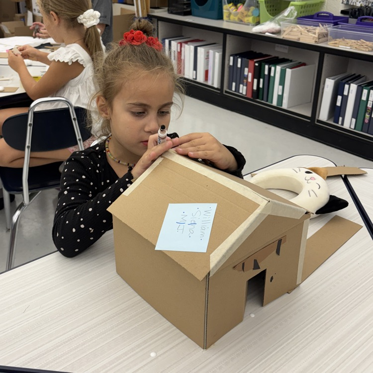 This week our second graders worked to engineer new homes for our friend, The Bad Seed! #designthinking