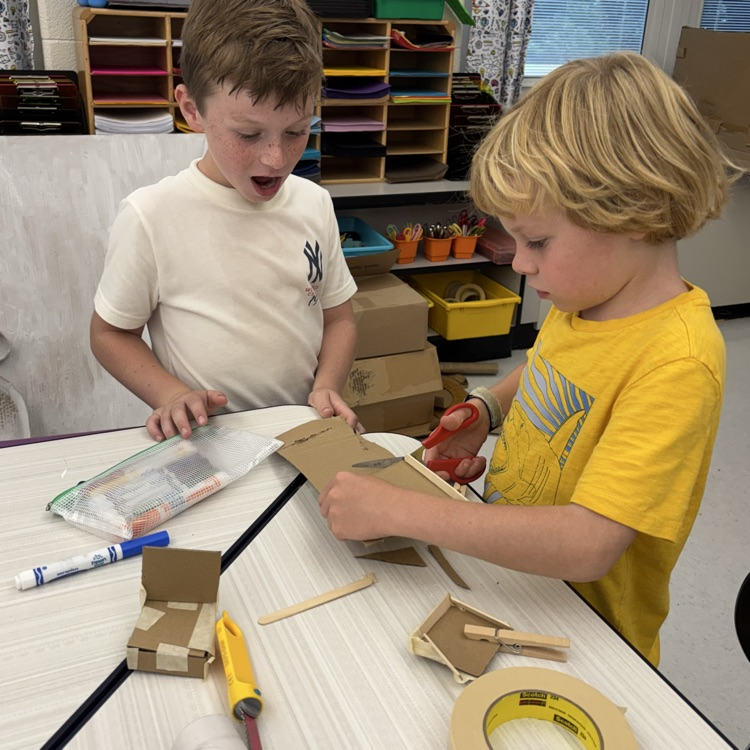 This week our second graders worked to engineer new homes for our friend, The Bad Seed! #designthinking