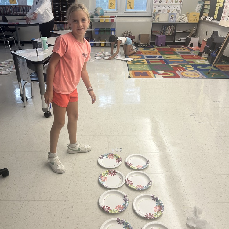 Students learned about the distributive property by building and separating arrays!
