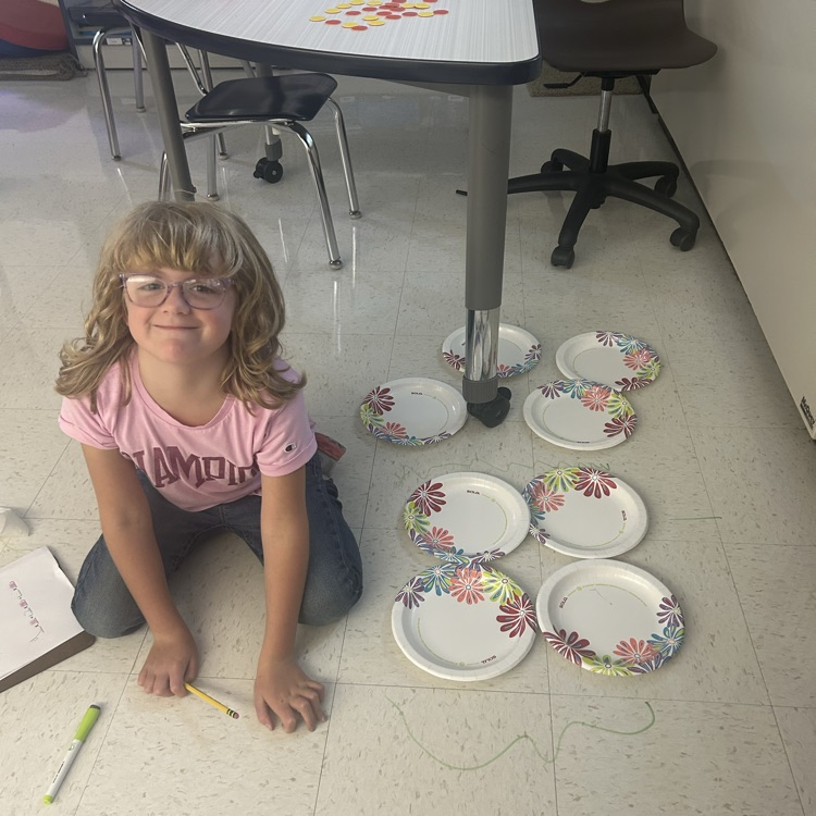 Students learned about the distributive property by building and separating arrays!