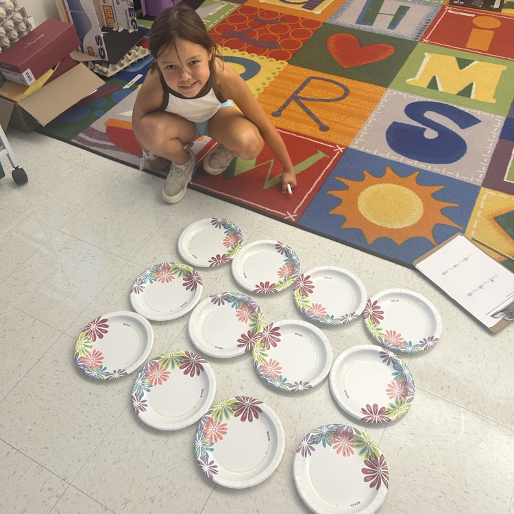 Students learned about the distributive property by building and separating arrays!