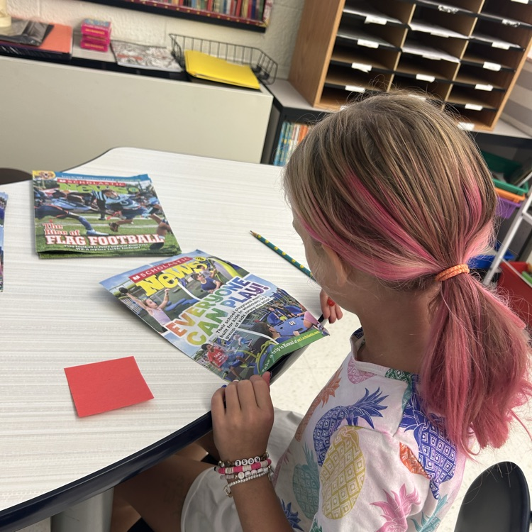 Students explored elements of non-fiction, with scavenger hunts and puzzles.