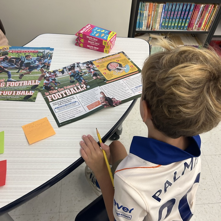 Students explored elements of non-fiction, with scavenger hunts and puzzles.