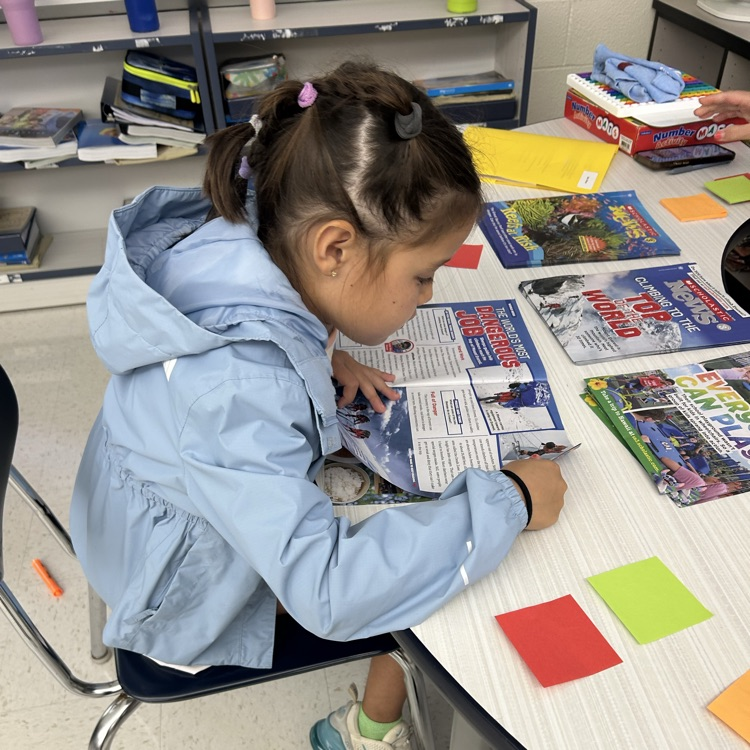 Students explored elements of non-fiction, with scavenger hunts and puzzles.