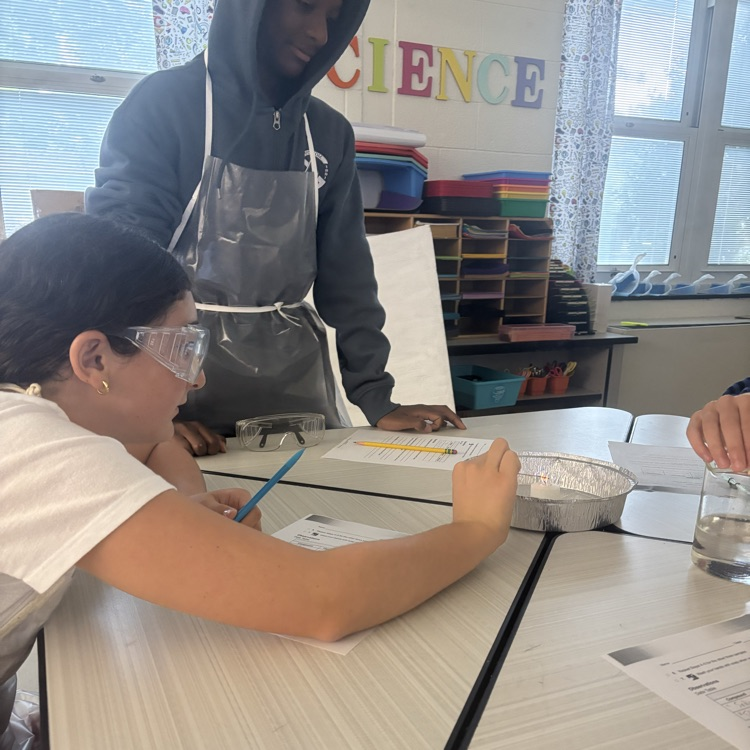 8th graders have had a busy couple of weeks in science. They tested how different compounds can affect the color of a flame, they did some “speed dating” to learn how different elements bond together, and they explored the pH of various substances. 🧪