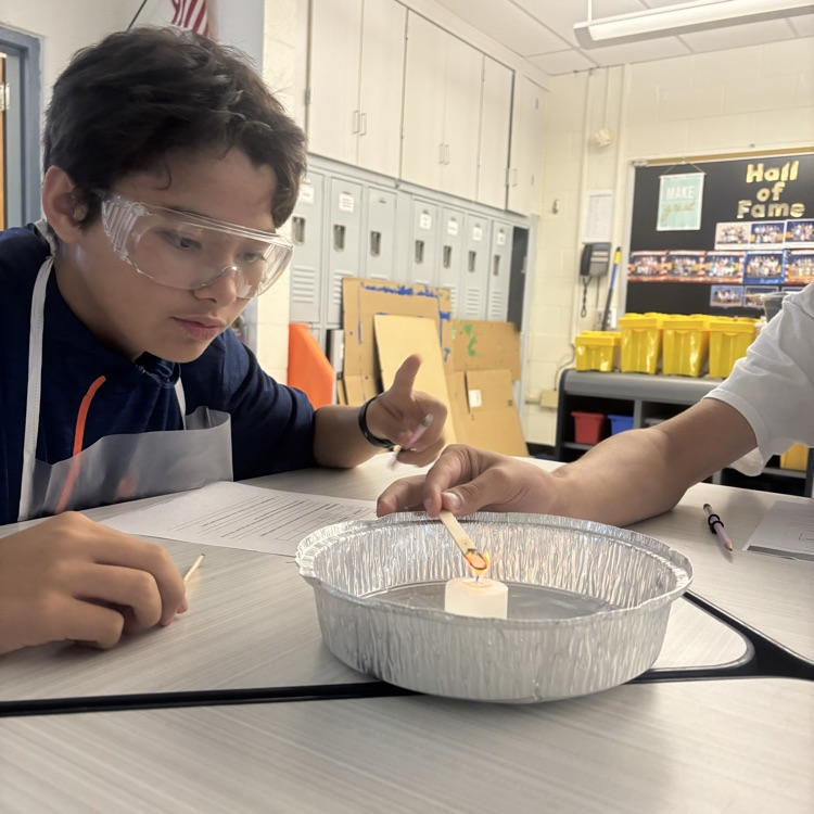 8th graders have had a busy couple of weeks in science. They tested how different compounds can affect the color of a flame, they did some “speed dating” to learn how different elements bond together, and they explored the pH of various substances. 🧪