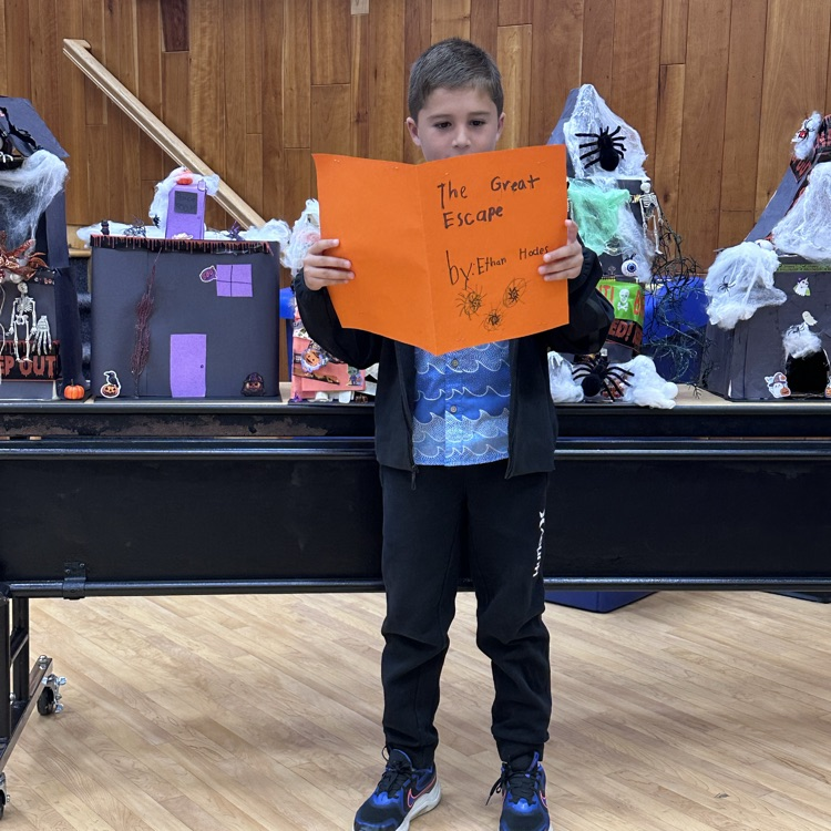 Tales about ghosts, goblins, vampires, oh my! Third graders presented spooky stories and houses at the board of education meeting!