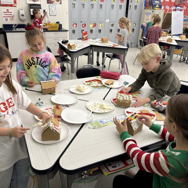 Yesterday, our second grade engineers built gingerbread houses to help us get in the holiday spirit! #stem