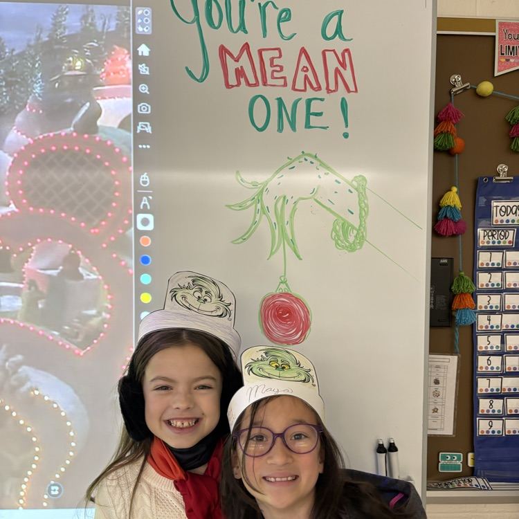 Even the Grinch loves this crew. Grinch Day in 4th Grade!  🎄💚