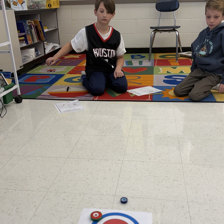 Third graders continued to explore Winter Olympic events! Today they researched how curling is played by designing and constructing a curling stone!