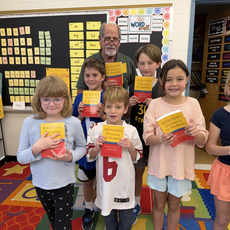 Mr. Richard Aljan visited third grade and gifted dictionaries from the Rotary Club!