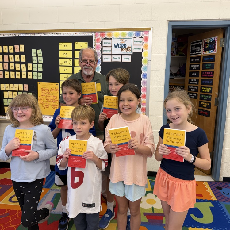 Mr. Richard Aljan visited third grade and gifted dictionaries from the Rotary Club!