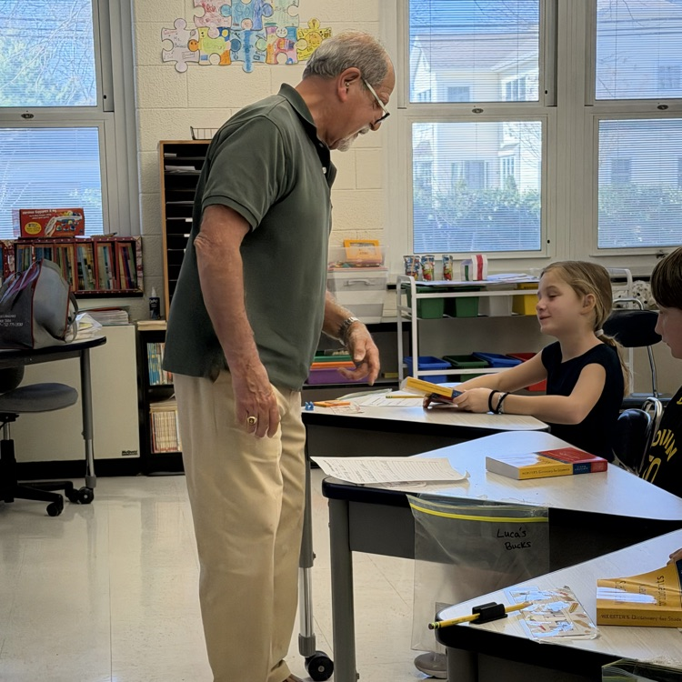 Mr. Richard Aljan visited third grade and gifted dictionaries from the Rotary Club!