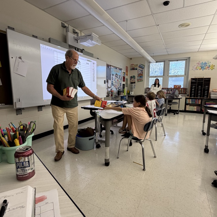 Mr. Richard Aljan visited third grade and gifted dictionaries from the Rotary Club!