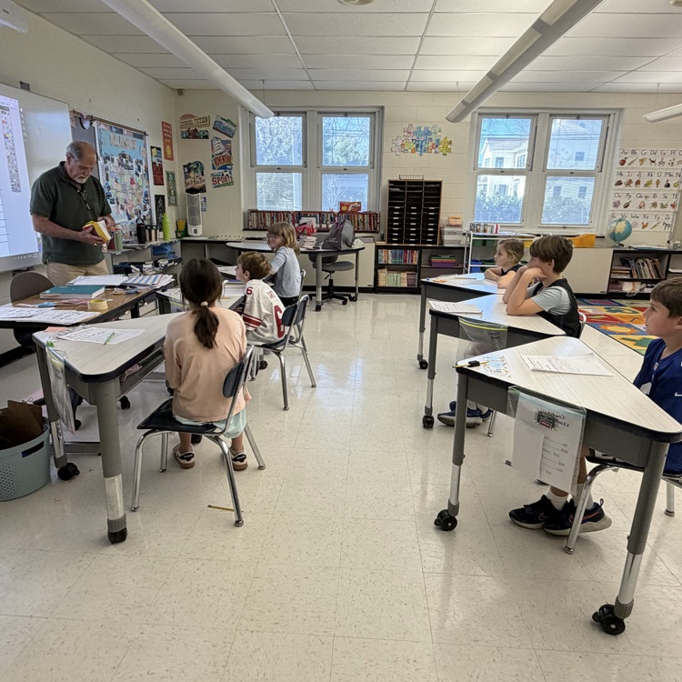 Mr. Richard Aljan visited third grade and gifted dictionaries from the Rotary Club!
