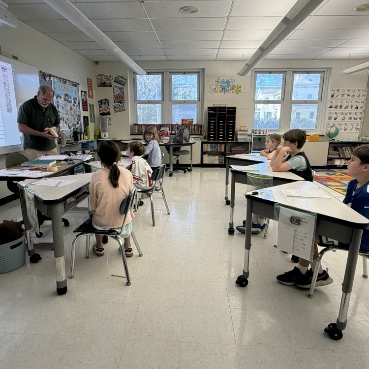 Mr. Richard Aljan visited third grade and gifted dictionaries from the Rotary Club!