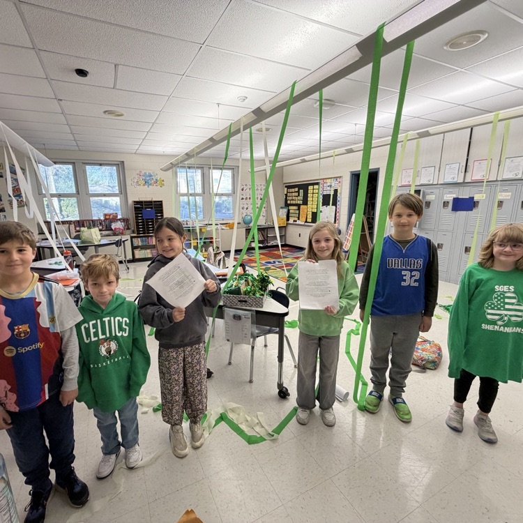 Happy Saint Patrick's Day! Unfortunately, third grade did not catch the leprechaun! 