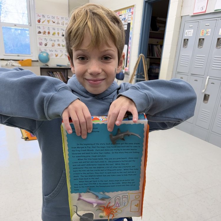 Third graders shared their cereal box book reports! Inspiring their classmates to try out a new book!