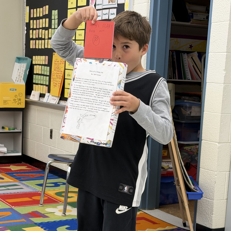 Third graders shared their cereal box book reports! Inspiring their classmates to try out a new book!
