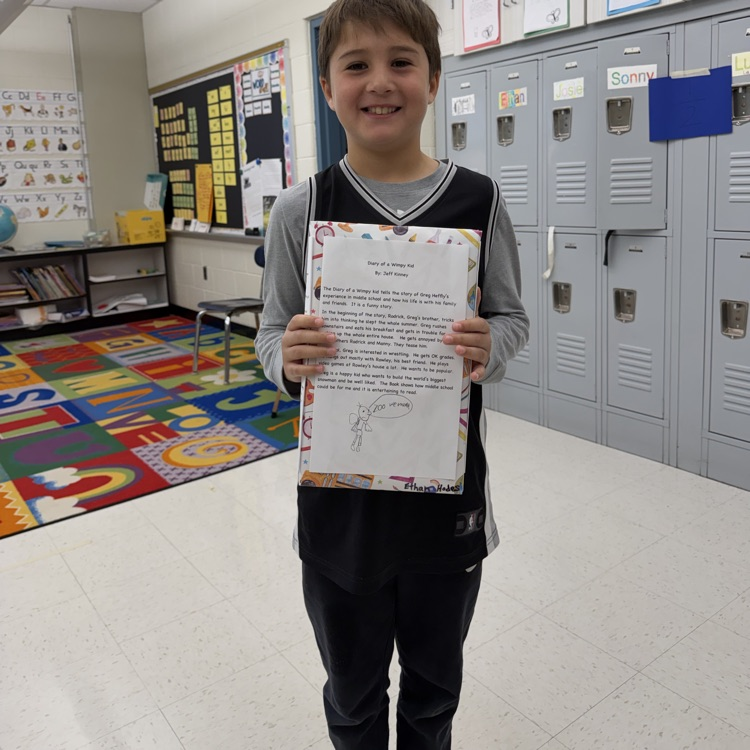 Third graders shared their cereal box book reports! Inspiring their classmates to try out a new book!