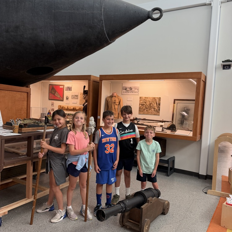 Our third graders stepped back in time today with a visit to the Sea Girt National Guard Militia Museum! 🇺🇸