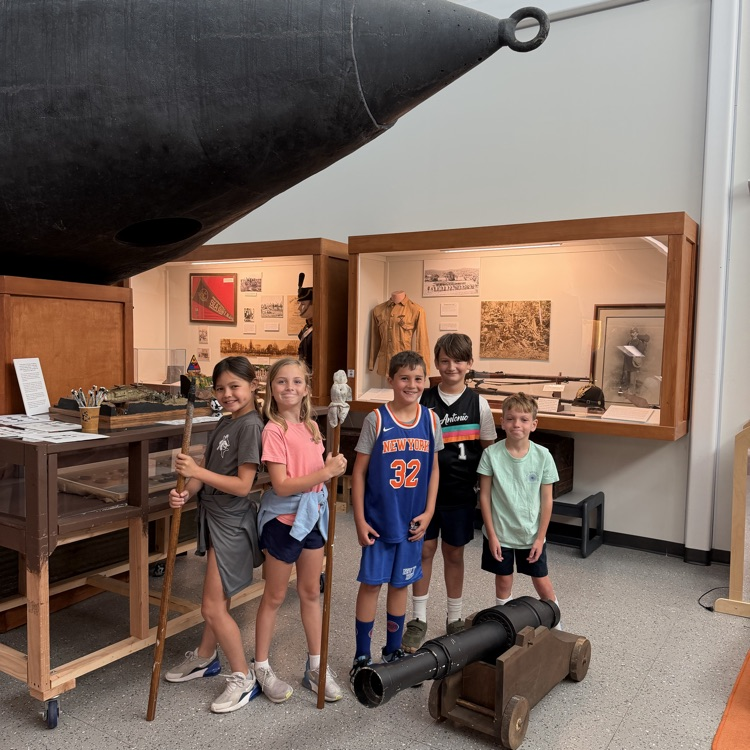Our third graders stepped back in time today with a visit to the Sea Girt National Guard Militia Museum! 🇺🇸