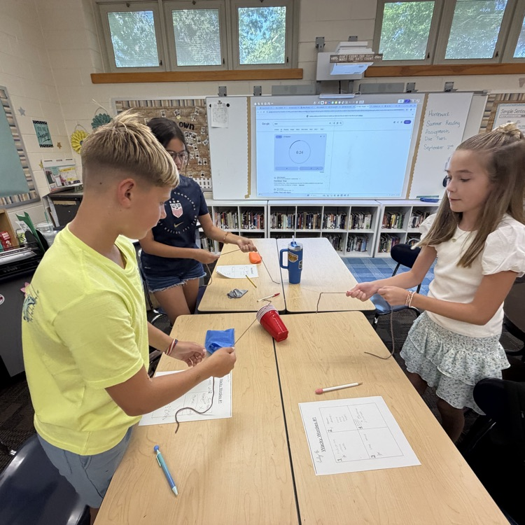 Teamwork, communication, and a little creativity! 🥤🙌 6th grade worked together to build a cup pyramid—without using their hands! 💪✨