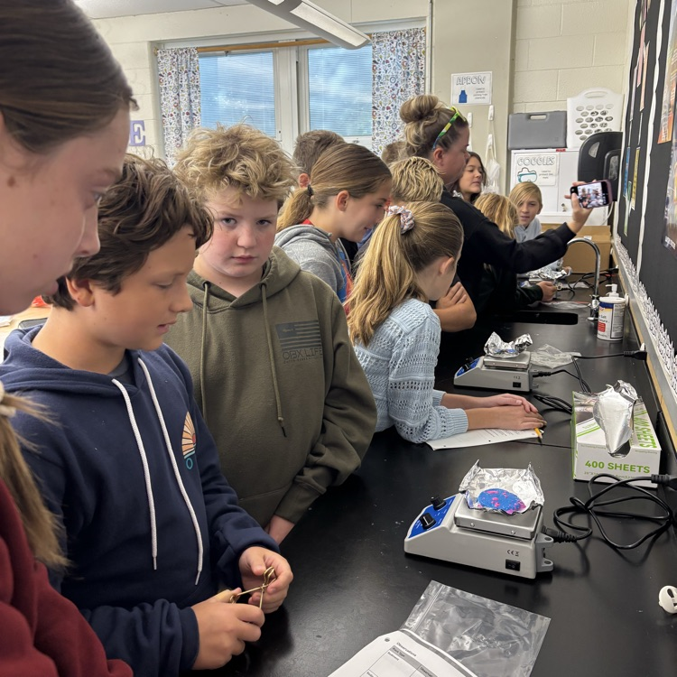 Our 6th graders became geologists for the week, modeling how rocks change through melting, cooling, weathering, erosion, and pressure. Hands-on science makes learning come to life! 🌋🌎🧪