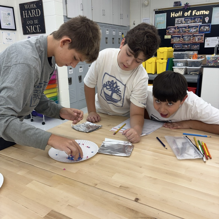 Our 6th graders became geologists for the week, modeling how rocks change through melting, cooling, weathering, erosion, and pressure. Hands-on science makes learning come to life! 🌋🌎🧪