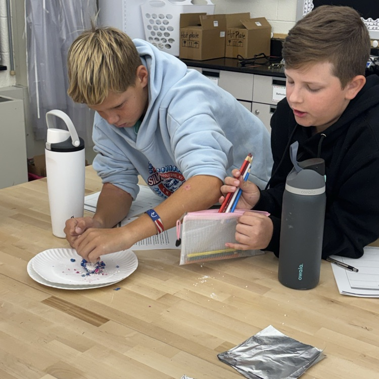 Our 6th graders became geologists for the week, modeling how rocks change through melting, cooling, weathering, erosion, and pressure. Hands-on science makes learning come to life! 🌋🌎🧪