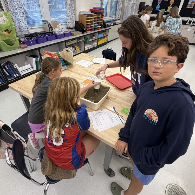 🌎 Science in action! Our 6th graders modeled erosion and deposition to see how Earth’s surface changes over time. Learning by doing! 🪨💧 #SixthGradeScience #HandsOnLearning #EarthScience