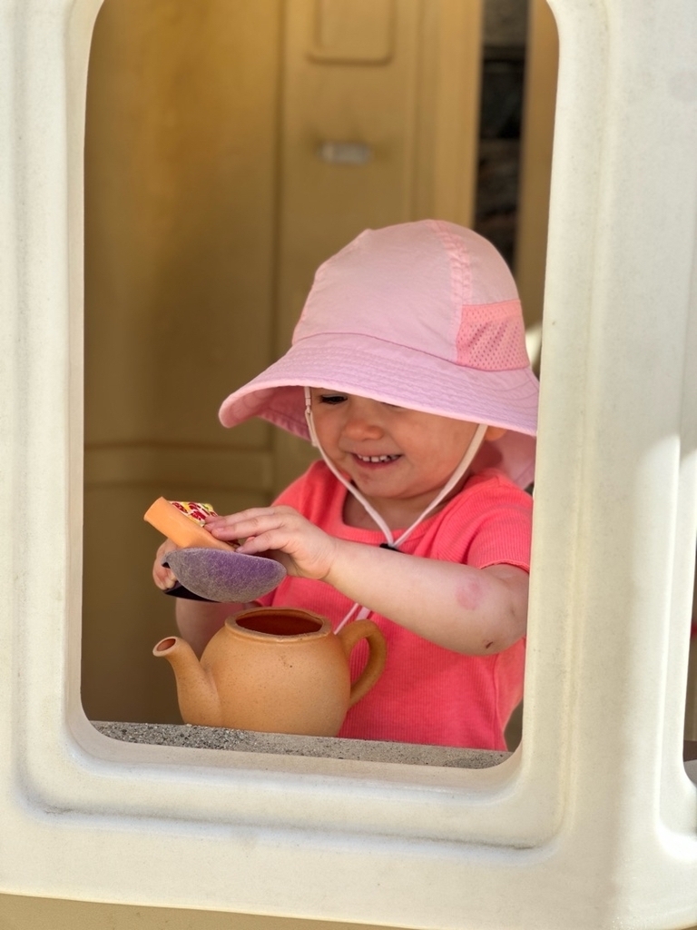 outside playing