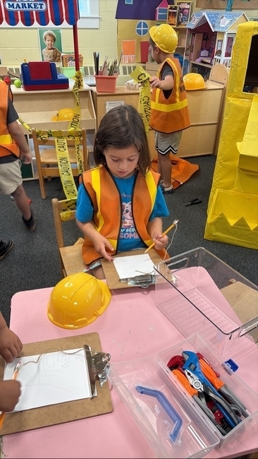 hard at work